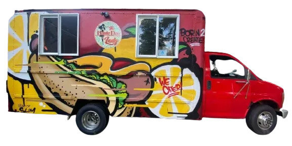 Food truck with hot dogs in columbia sc